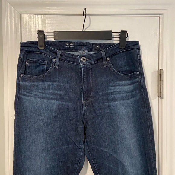 AG Adriano Goldschmied The Prima Jeans Size 30R Mid Rise Cigarette Straight Leg - Picture 2 of 12